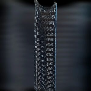 Silver Patterned Velvet Maxi Dress